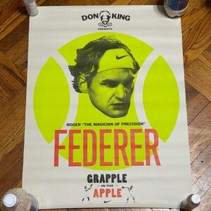Nike ‘Grapple in the Apple’ US Open Tennis 2008 Poster - Roger Federer